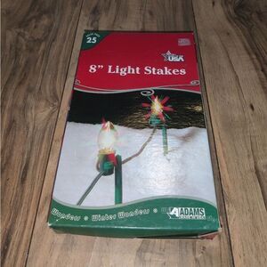 Adam's Christmas 8" Universal Light Stakes 25 Pack